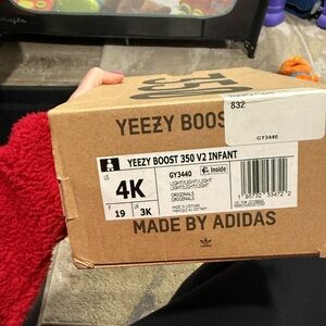 Adidas Yeezy Boost 350 V2 Infant Sneakers - Black and White